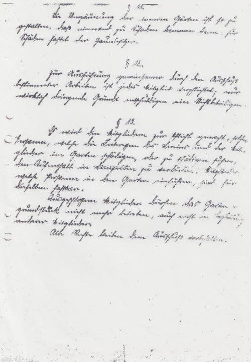 historische Gartenordnung