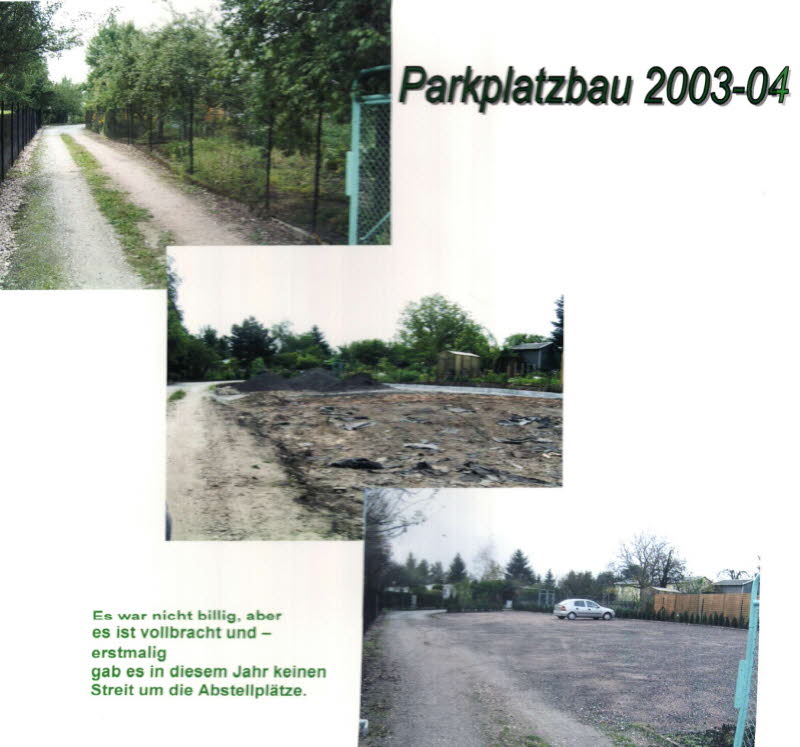 Gefl�gelpark-Parkplatzbau