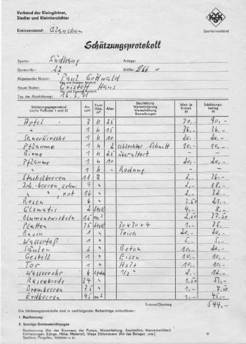 Schtzungsprotokoll 1991 Seite 1